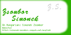 zsombor simonek business card